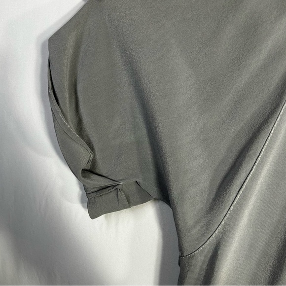 Anthropologie Maeve Rosalyn Silk Oversized Relaxed V Neck Button Down Tunic Sz M - Picture 10 of 13